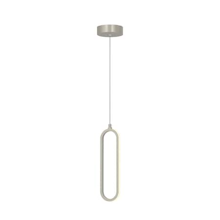 Afx Sienna 12-in. 1-Light LED Pendant - Painted Nickel SIEP12LAJD1NP